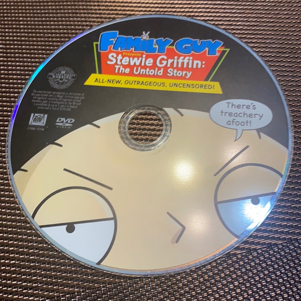 DVD: Family Guy. Stevie Griffin: The Untold Story.